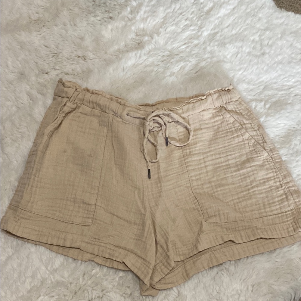 Beige Women's Casual Shorts